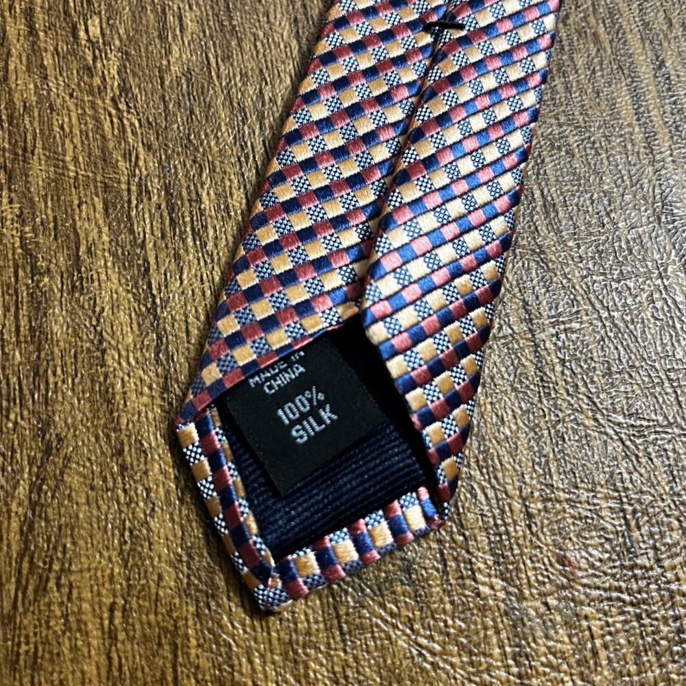 Michael Kors Necktie Mens OS Multicolor Silk Blend Bundle Striped Geometric Tie - Picture 9 of 16